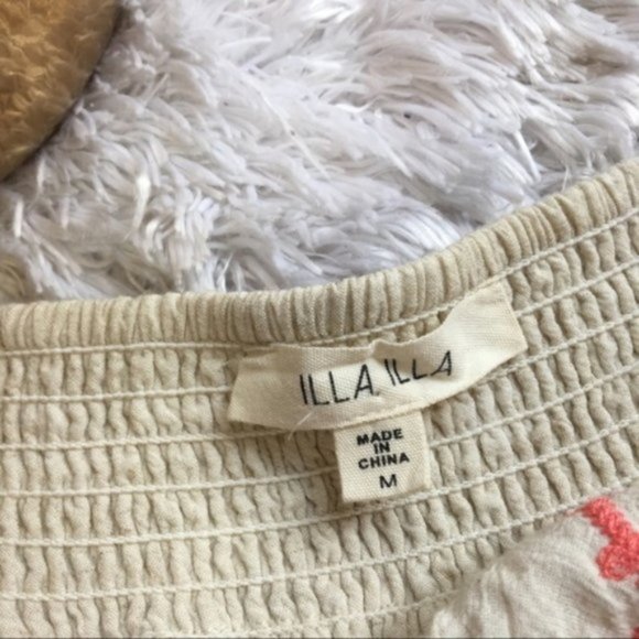 Illa Illa Skye Halter Tent Dress Crochet Coral MED - Picture 7 of 8